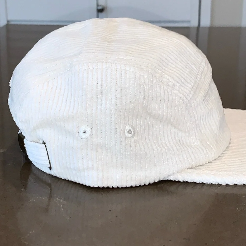 NWOT Olmeca Altos 100% Agave Tequila Cream Corduroy Strapback Baseball Cap